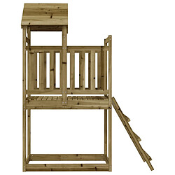 Acheter vidaXL Tour de jeu avec échelle 53x110x214 cm bois de pin imprégné