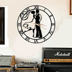 DEKORY Love Horloge Murale en Métal 50cm