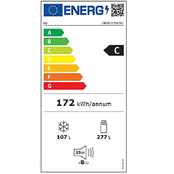 Réfrigérateur combiné 60cm 384l nofrost inox - GBP62PZNCN1 - LG