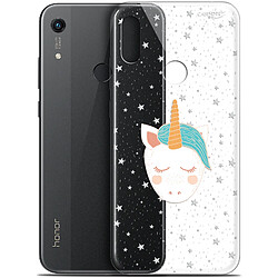 Caseink Coque arrière Huawei Honor 8A (6.1 ) Gel HD [ Nouvelle Collection - Souple - Antichoc - Imprimé en France] Licorne Dors