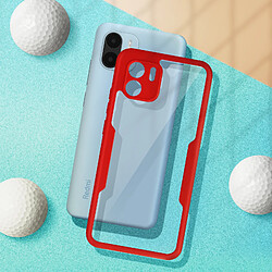 Avis Avizar Coque pour Redmi A1 et Redmi A2 dos plexiglas et avant polymère Contour Rouge