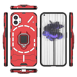 Htdmobiles Coque pour Nothing Phone 1 - housse etui rigide anti choc + film ecran - ROUGE