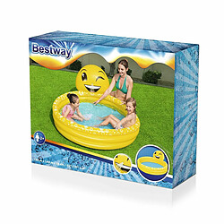 Bestway Piscine Gonflable Enfant Jet Sourire 165x144x69 cm +2 Ans Jardin 53081 pas cher