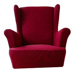 Avis Housse De Fauteuil En Une Seule Pièce Extensible Jacquard Wing Housse De Canapé Housse Vin Rouge