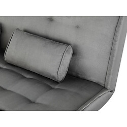 Vente-Unique Canapé convertible clic-clac MISHAN en tissu - Gris pas cher