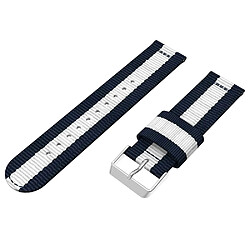 Avis Bracelet en PU sangle de remplacement réglable, largeur : 22mm bleu/blanc pour votre Samsung Galaxy Watch 46mm