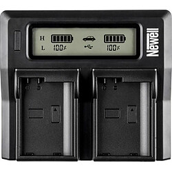 Newell Chargeur DC-LCD à Deux canaux pour Batteries NP-FW avec écran