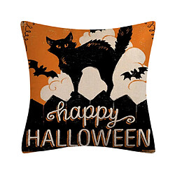 P87 4pcs 45 * 45cm Halloween motif de ghost de linge Hug taie d'oreiller House de vacances Home Decoration Taie d'oreiller Sofa Coussin Coussin Coussin pas cher