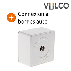 Acheter Prise TV D.9,52mm en saillie blanc - gamme Vulco - Zenitech