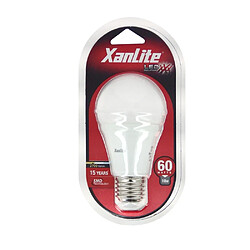 XanLite Ampoule LED A60, culot E27, 9W cons. (60W eq.), lumière blanc chaud