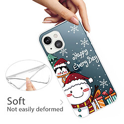 Coque en TPU antichoc, motif de Noël, antichute pour votre iPhone 14 Plus - Chambre de neige à pingouin mignon