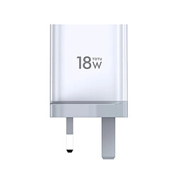 Wewoo Minimal Series CACQ-05 PD 18W Chargeur de voyage à port USB-C / Type-C uniqueprise UK