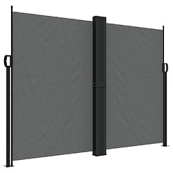 vidaXL Auvent latéral rétractable anthracite 180x600 cm