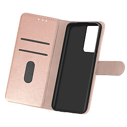 Avizar Étui pour Samsung Galaxy S21 Ultra Clapet Portefeuille Support Vidéo Rose Gold