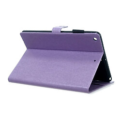 Avis Etui en PU papillon avec support violet pour votre Apple iPad 10.2 (2019)