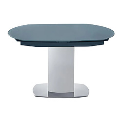 Acheter Vente-Unique Table à manger extensible TALICIA - Verre trempé & métal - 6 à 8 personnes - Coloris Gris