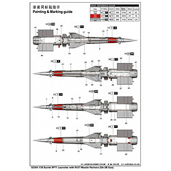 Trumpeter Maquette Lance Missile Soviet 5p71 Launcher With 5v27 Missile Pechora (sa-3b Goa) pas cher