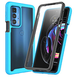 Coque en TPU anti-rayures bleu clair pour votre Motorola Edge 20 Pro