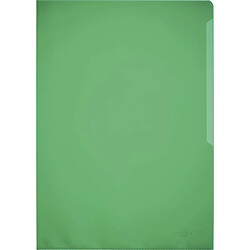 DURABLE Pochettes-coins, A4, en PP, 0,12 mm, vert ()