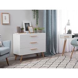 Beliani Commode blanche SALEM