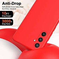 Avis Htdmobiles Coque pour Samsung Galaxy S24 5G - housse etui silicone gel fine + film ecran - ROUGE