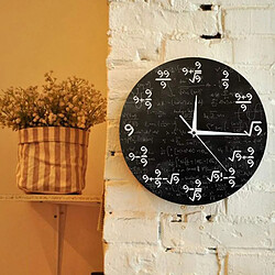 Moderne Unique 9's Formules Mathématiques Horloge Murale 12 "Équations Mathématiques Classe D'arts Décor Cadeaux, design minimaliste fait une maison