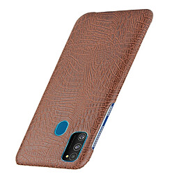 Avis Wewoo Coque Rigide Pour Galaxy M30s antichoc Crocodile Texture PC + Etui en PU Marron