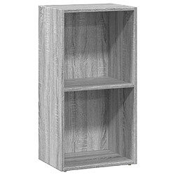 vidaXL Bibliothèque sonoma gris 40x30x77 cm bois d'ingénierie