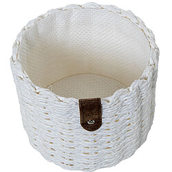 Lot de paniers Alexandra House Living 03818 Blanc osier Rotin Fibre naturelle (3 Unités)