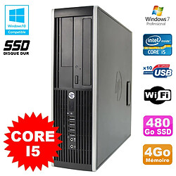 PC HP Compaq Elite 8100 SFF Intel Core i5 3.2GHz 4Go 480Go SSD Graveur WIFI W7 - Occasion