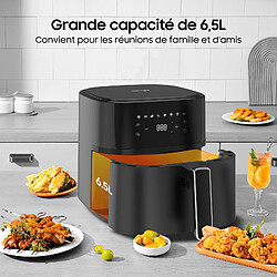 Iceagle Friteuse sans Huile 6,5L Air Fryer 1700 W Friteuse à Air Chaud