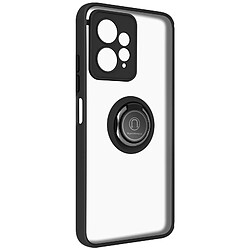 Avizar Coque pour Xiaomi Redmi Note 12 4G Bague Métallique Support Vidéo Noir