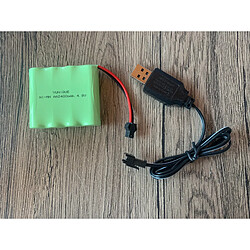 1 Pièce 4.8V Ni-Mh 2400mAh Batterie Rechargeable pour Télécommande De Voiture + Câble de Chargement pas cher