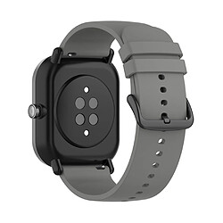 Bracelet en silicone réglable 20mm gris foncé pour votre Samsung Galaxy Watch3 41mm/Watch Active