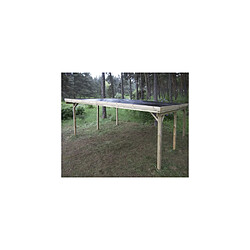 Avis Gardenas Carport double en bois Basic 6 x 5 m.