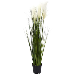 The Home Deco Factory Herbe de la pampa artificielle en pot 80 cm.