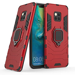 Wewoo Coque Housse de protection antichoc PC + TPU pour HuMate 20 Pro, avec support d'anneau magnétique (rouge)