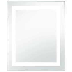 vidaXL Miroir à LED pour salle de bains et capteur tactile 60x80 cm