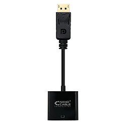 Convertisseur Nanocable Displayport vers SVGA - Displayport /M-SVGA/H - 15 cm - Couleur Noir