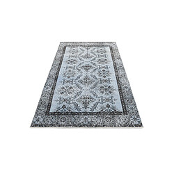 Vidal Tapis de laine 211x107 Bleu Ultra Vintage pas cher