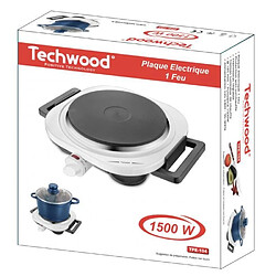 Avis Techwood Plaque électrique chauffante 1 Foyer 1500 W Protection contre la surchauffe Blanche