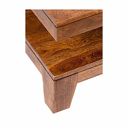 BOIS & CHIFFONS Table basse rectangulaire 140 cm | Acacia Kavish II