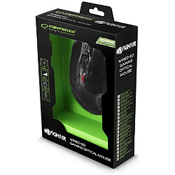 Esperanza Fighter Gaming Souris Optique, 6 Boutons, Câble USB, Rouge