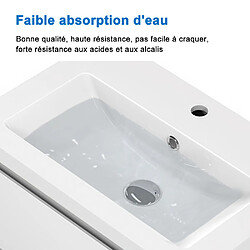 Avis Aica Sanitaire 59(L)x38,5(W)x40(H)cm Meuble salle de bain anthracite 2 portes avec une vasque à poser pour un gain d'espace optimal avec un maximum d'espace intérieure.