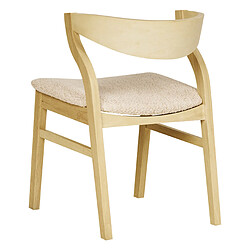 Beliani Chaise de salle à manger Set de 2 Beige clair MAROA pas cher