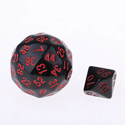 Acheter 10 Pièces En Plastique Polyhedral Dice Set Jeu De Table Jeu De Fête Accessoire Rouge