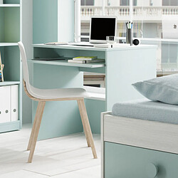 Dansmamaison Bureau avec tablette coulissante Turquoise - DESKOU