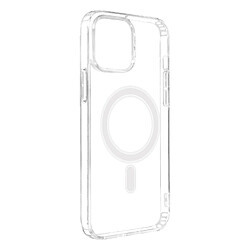 Coque Magsafe iPhone 12 Pro Max Bi-matière Coins renforcés Swissten Transparent