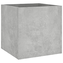 Maison Chic Jardinière,Bac à fleurs - pot de fleur Gris béton 40x40x40 cm Bois d'ingénierie -GKD63758