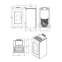 Avis Interstoves Pack Poêle à granules ZARA 9 Etanche + Kit Conduit Vertical 80/125 - Noir